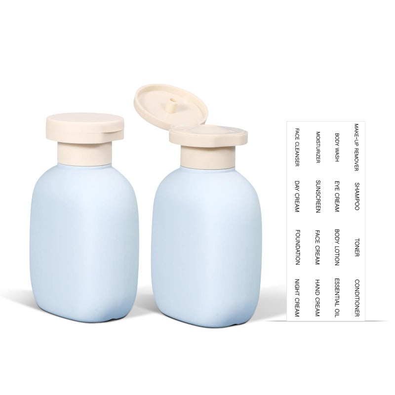 ASEVAT 3.4oz Travel Bottle with Flip Cap, Leak Proof Squeeze Bottles, Refillable Plastic Travel Containers for Creams, Lotion, Foundation, Shampoo, Conditioner - Image 1